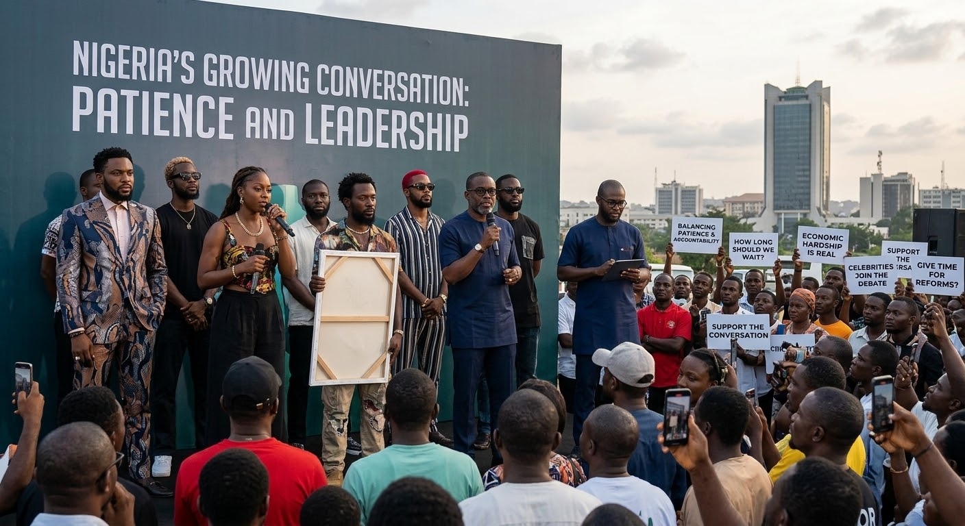 Celebrities Join Nigeria’s Growing Conversation on Patience and Leadership